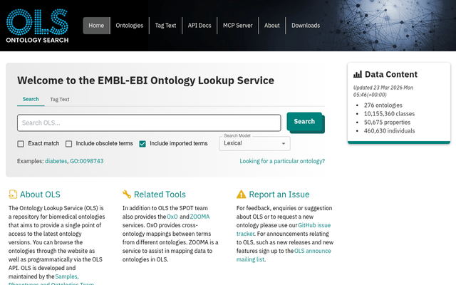 EMBL-EBI Ontology Lookup Service (OLS) API