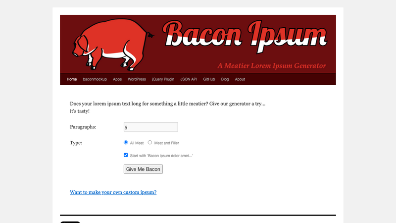 Bacon Ipsum