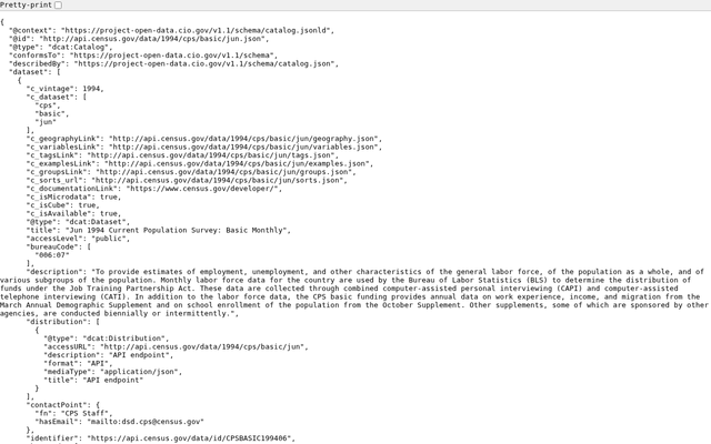 US Census Bureau API