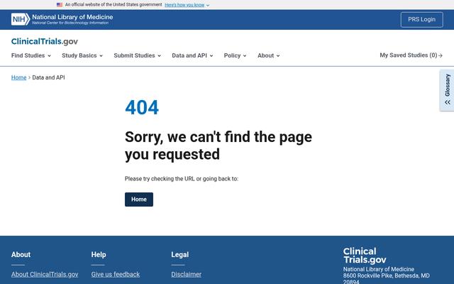 ClinicalTrials.gov API