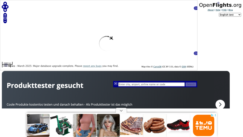 OpenFlights API