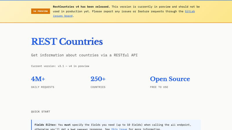 REST Countries API